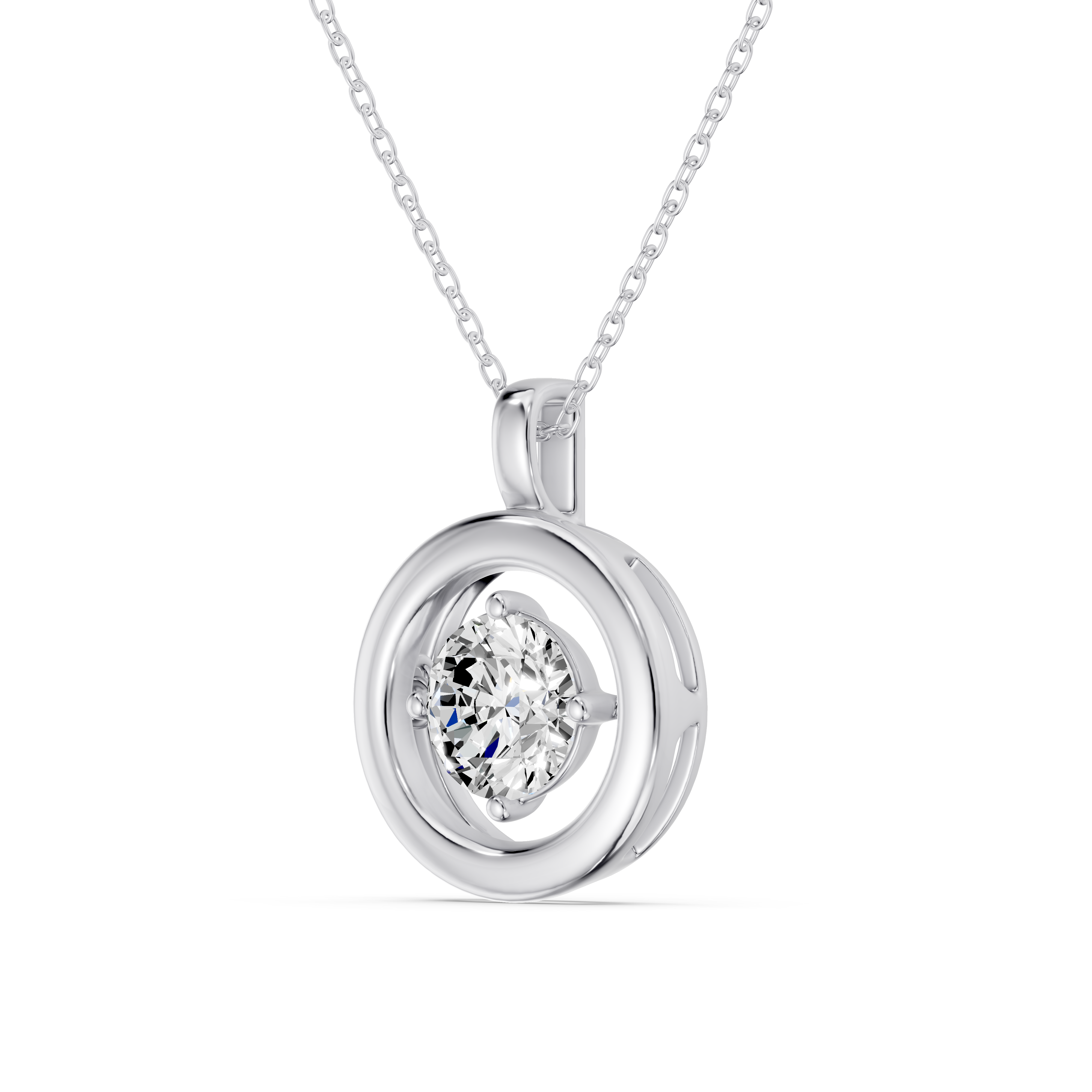 Evermotion Round Lab Diamond Pendant (1.00 ct.)