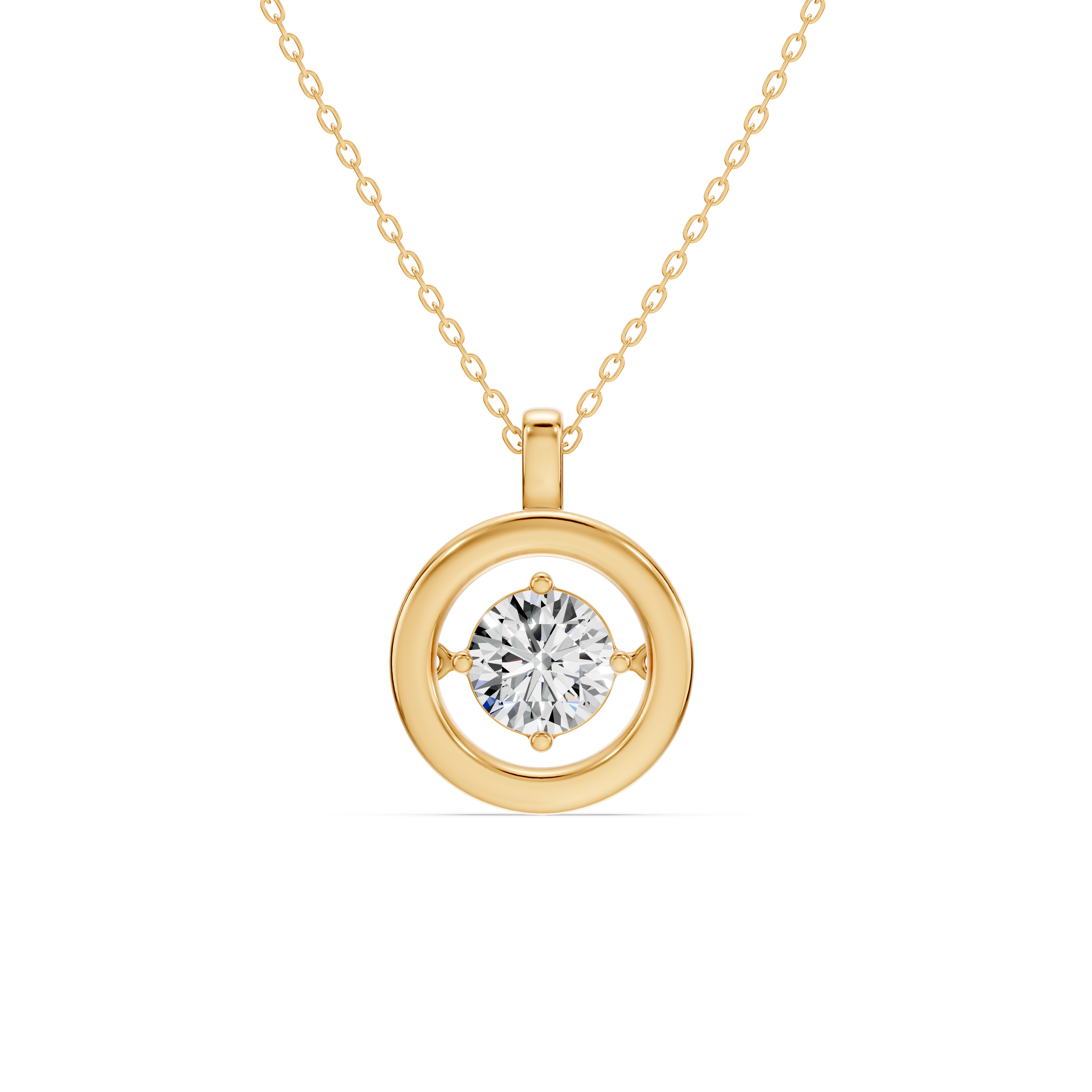 Evermotion Round Lab Diamond Pendant (1.00 ct.)
