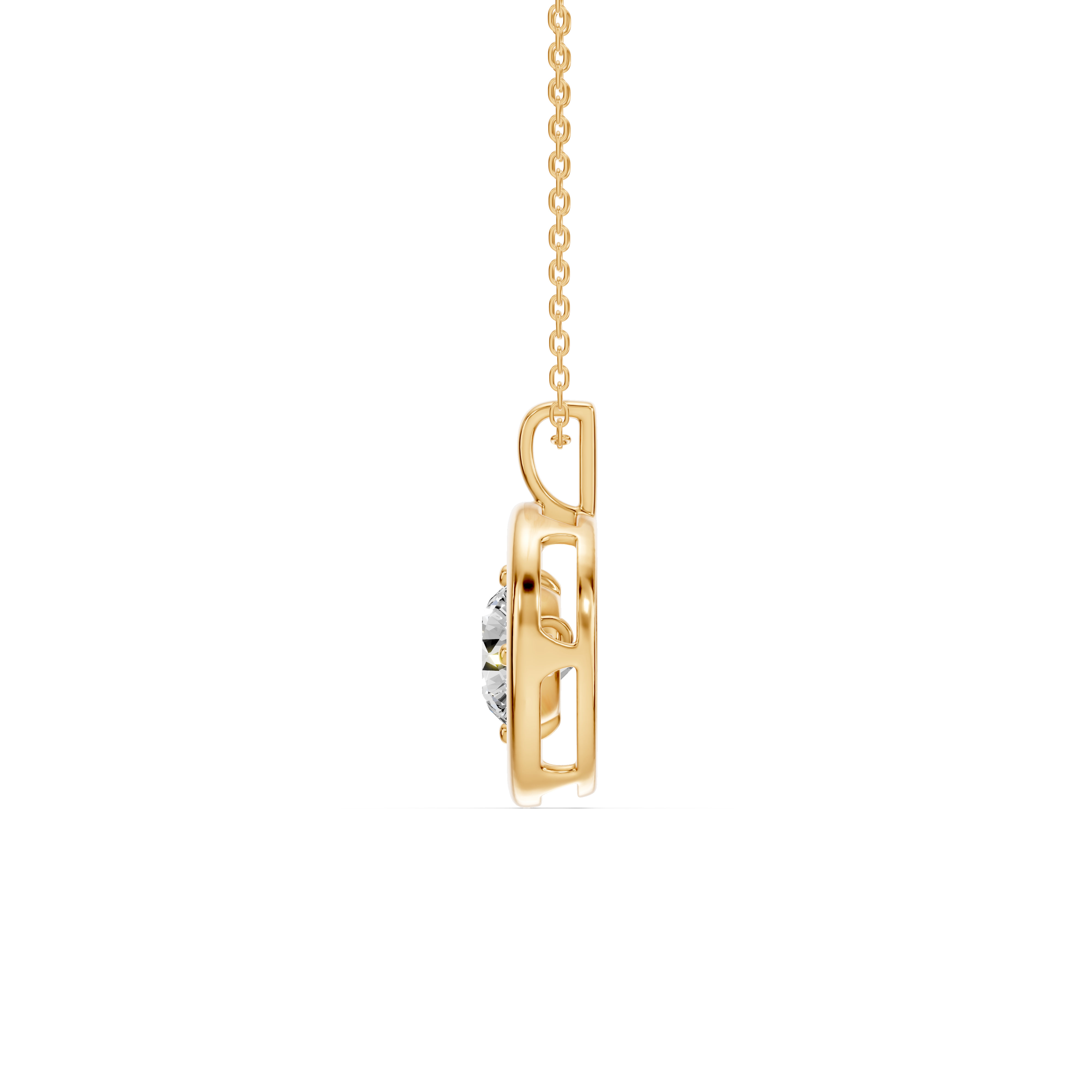 Evermotion Round Lab Diamond Pendant (1.00 ct.)