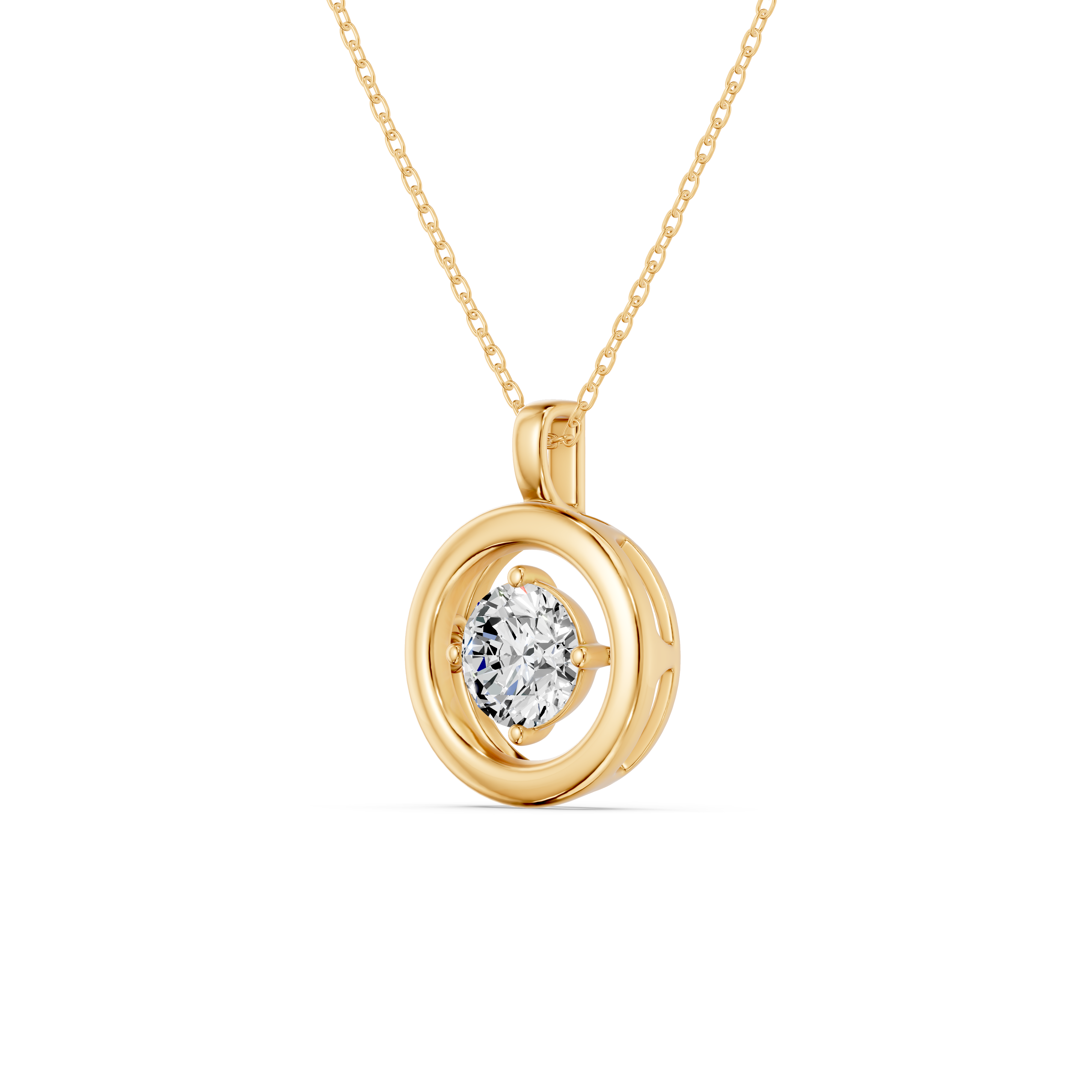 Evermotion Round Lab Diamond Pendant (1.00 ct.)