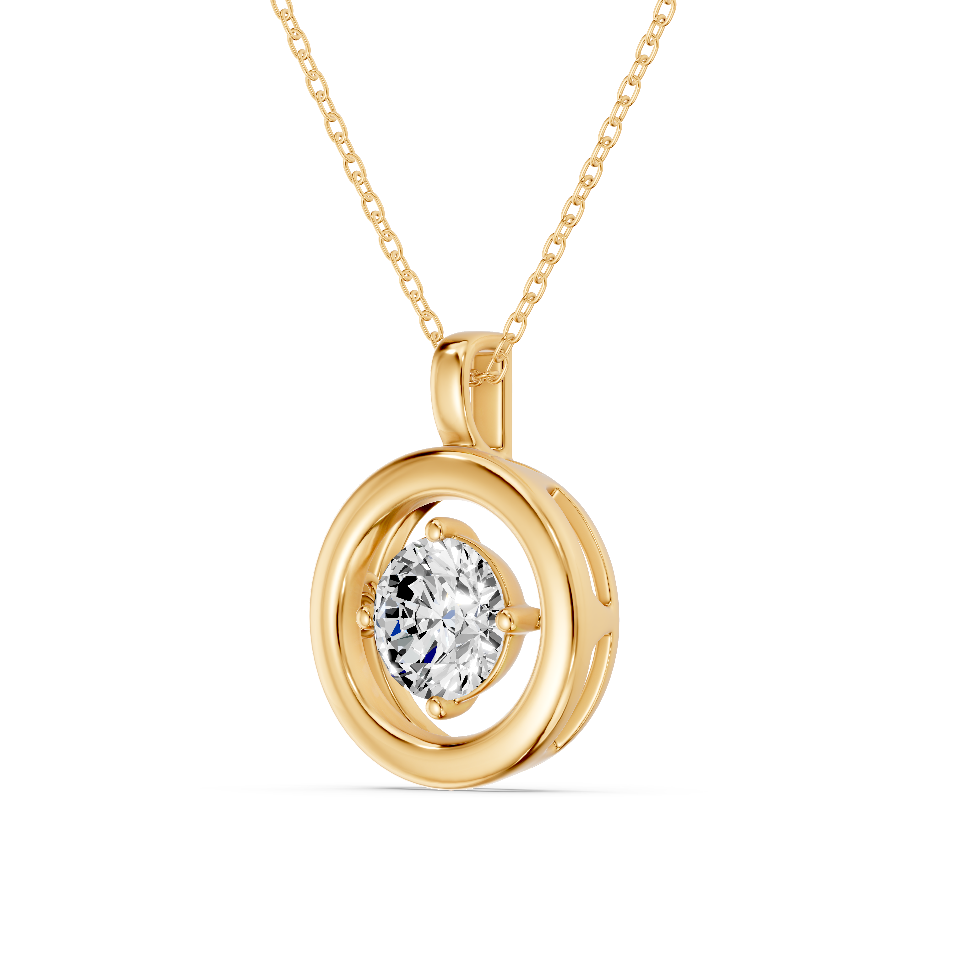 Evermotion Round Lab Diamond Pendant (1.00 ct.)