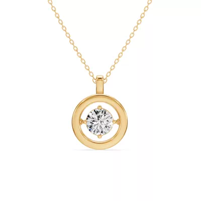 Evermotion Round Lab Diamond Pendant (1.00 ct.)