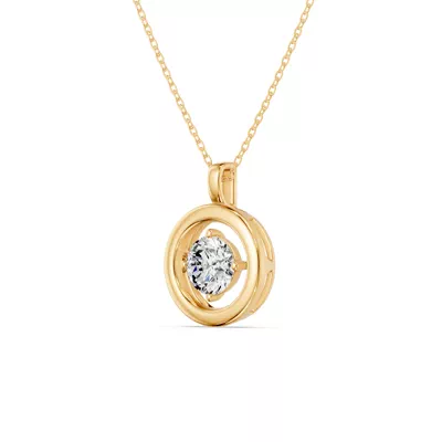 Evermotion Round Lab Diamond Pendant (1.00 ct.)