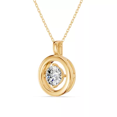 Evermotion Round Lab Diamond Pendant (1.00 ct.)