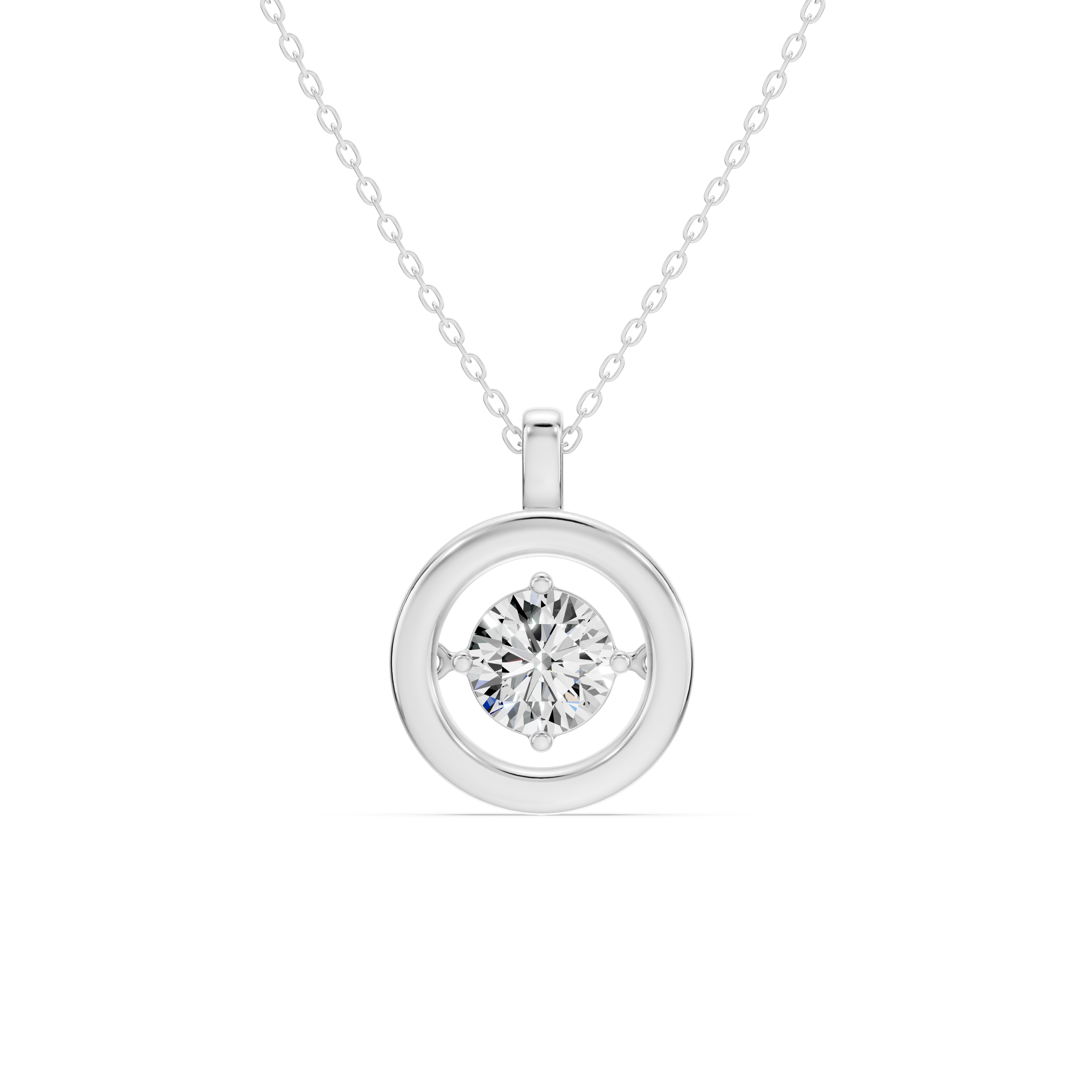 Evermotion Round Lab Diamond Pendant (1.00 ct.)