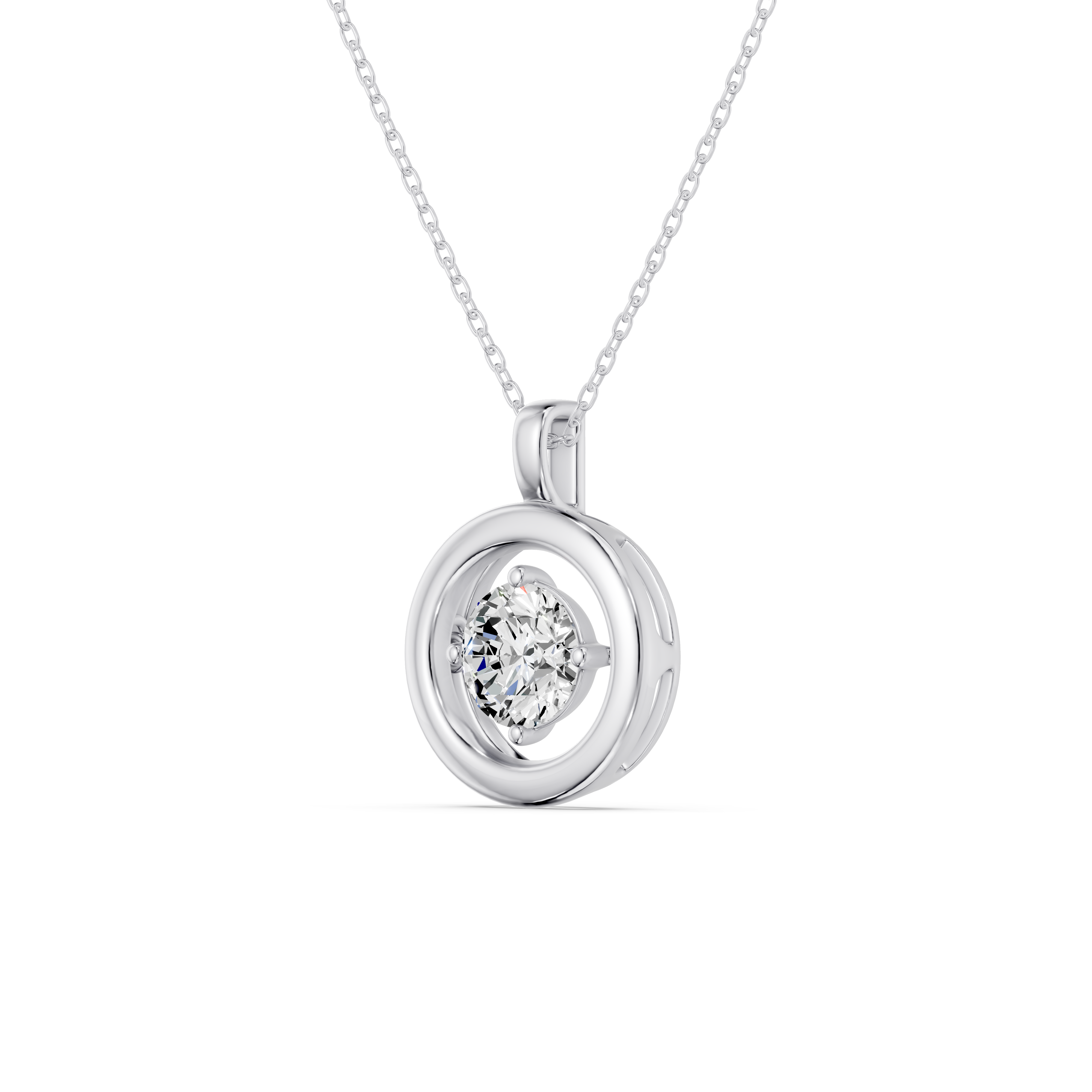 Evermotion Round Lab Diamond Pendant (1.00 ct.)