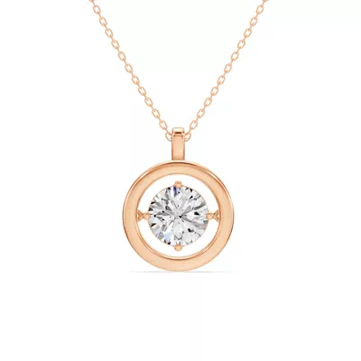 Evermotion Round Lab Diamond Pendant (2.00 ct.)