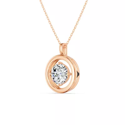 Evermotion Round Lab Diamond Pendant (2.00 ct.)