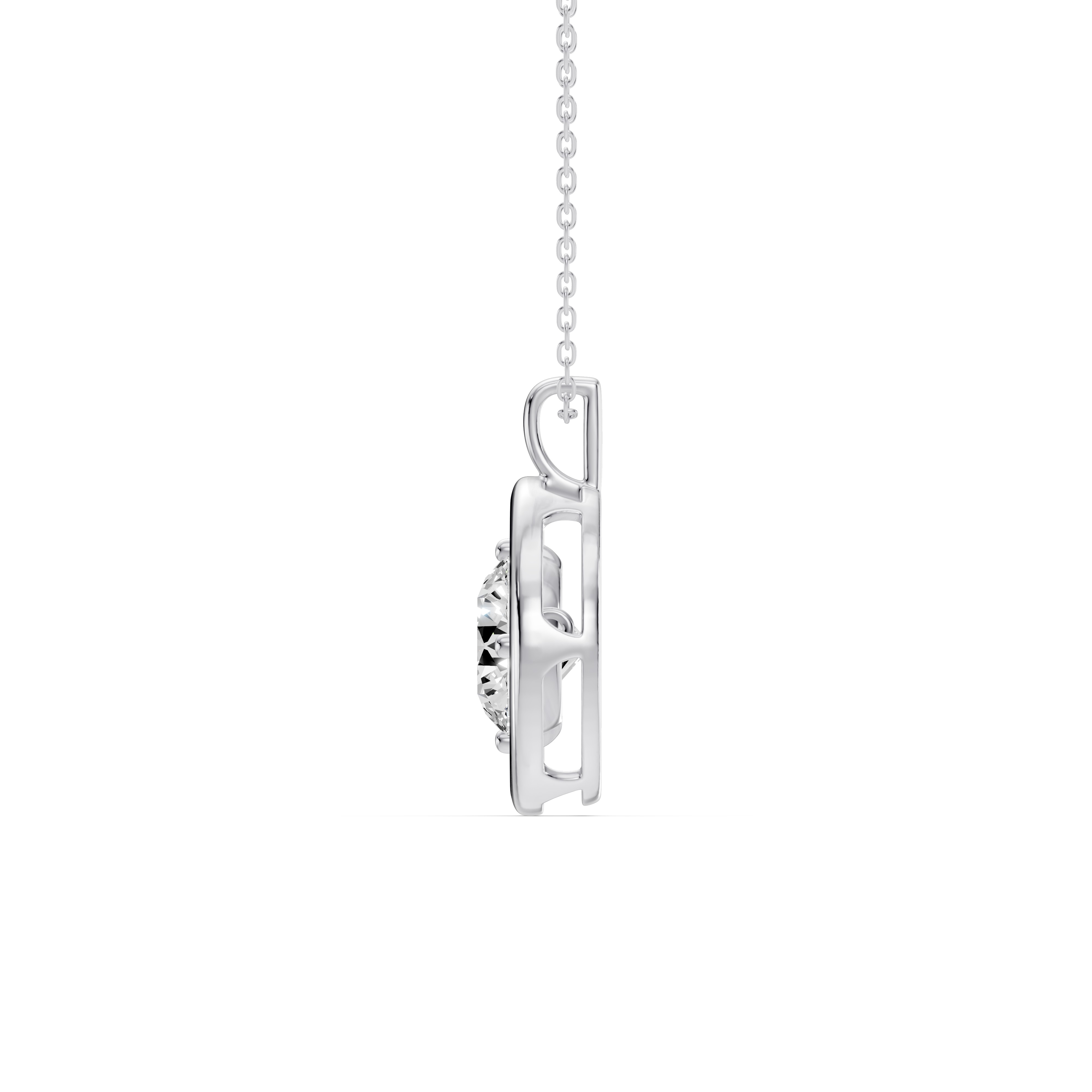Evermotion Round Lab Diamond Pendant (2.00 ct.)