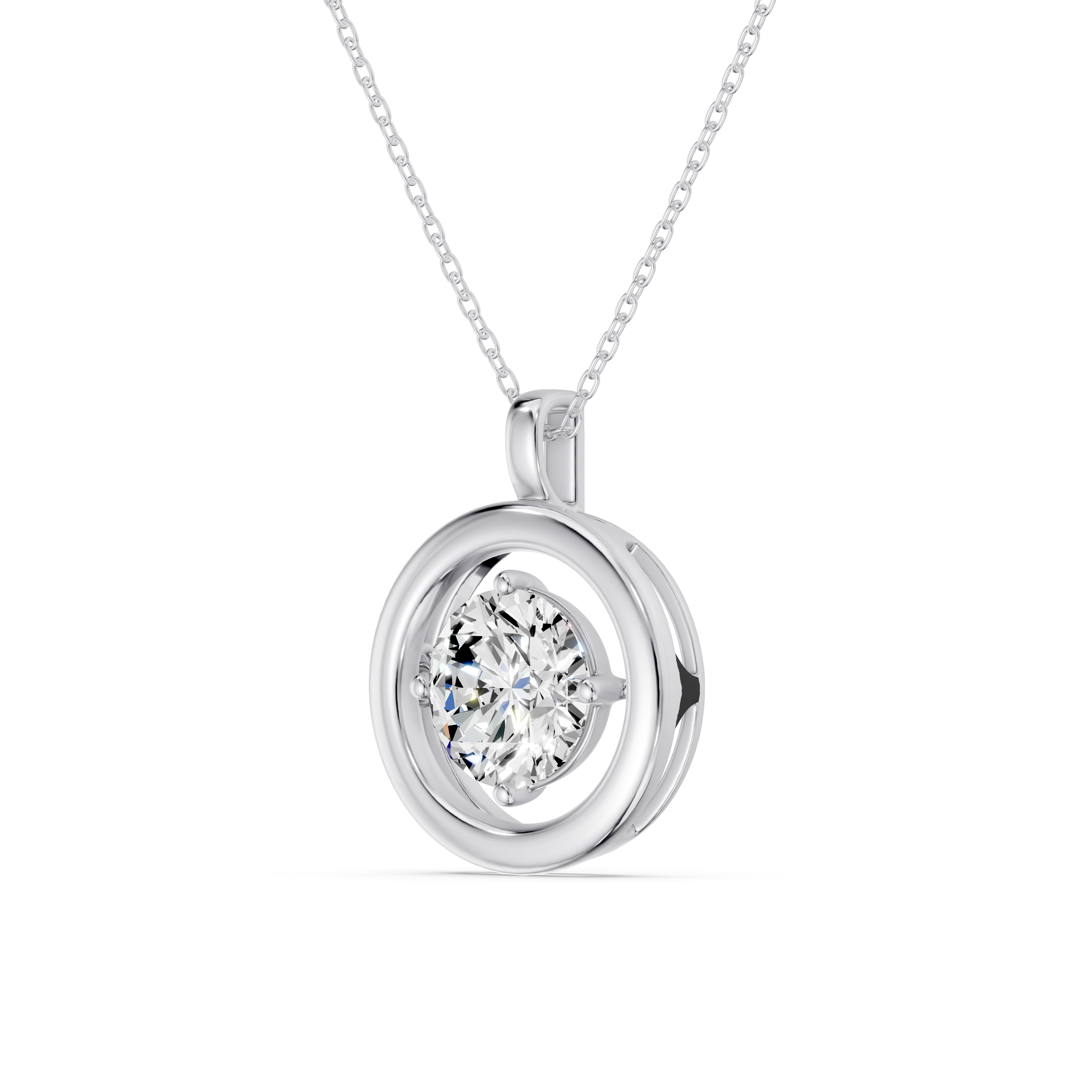 Evermotion Round Lab Diamond Pendant (2.00 ct.)