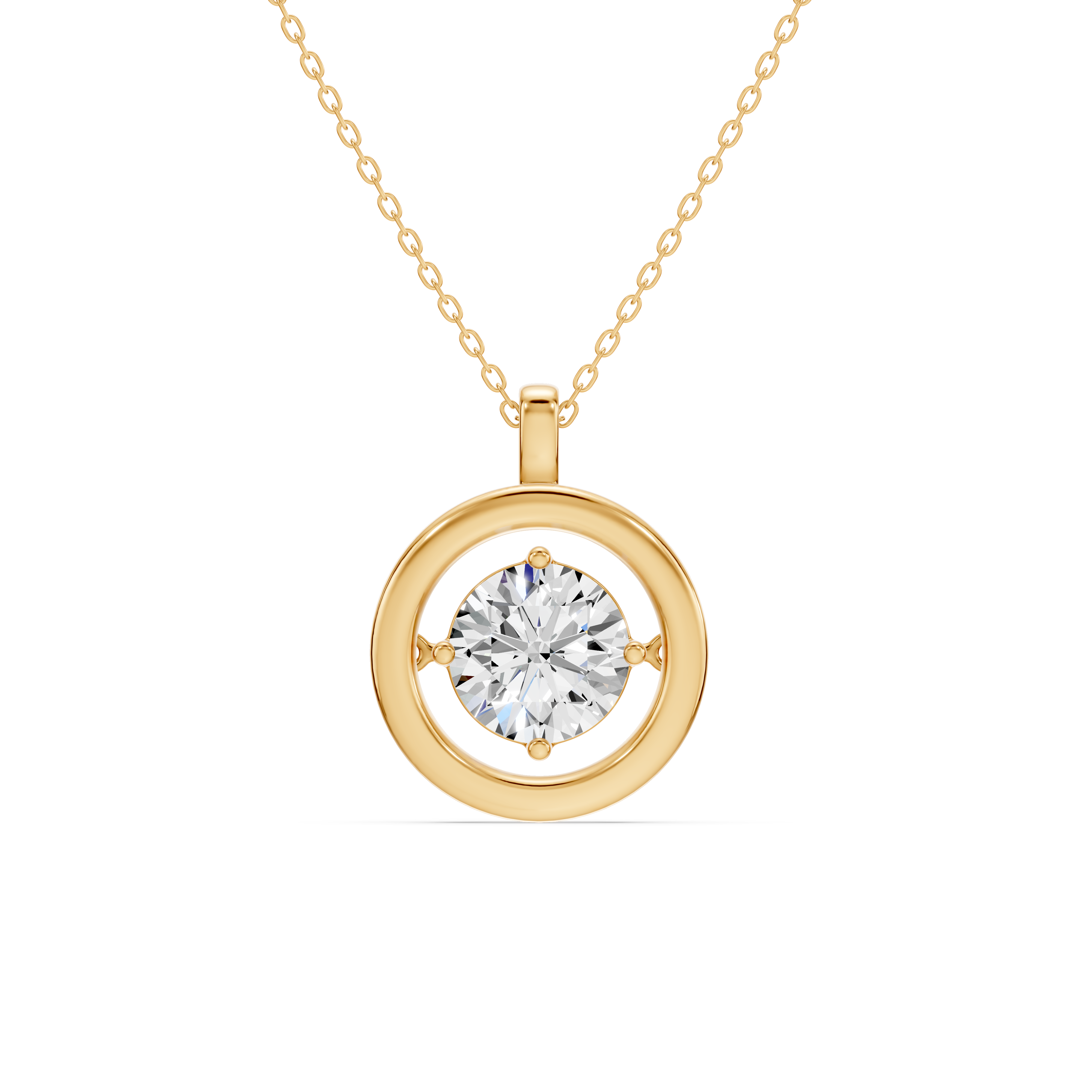 Evermotion Round Lab Diamond Pendant (2.00 ct.)
