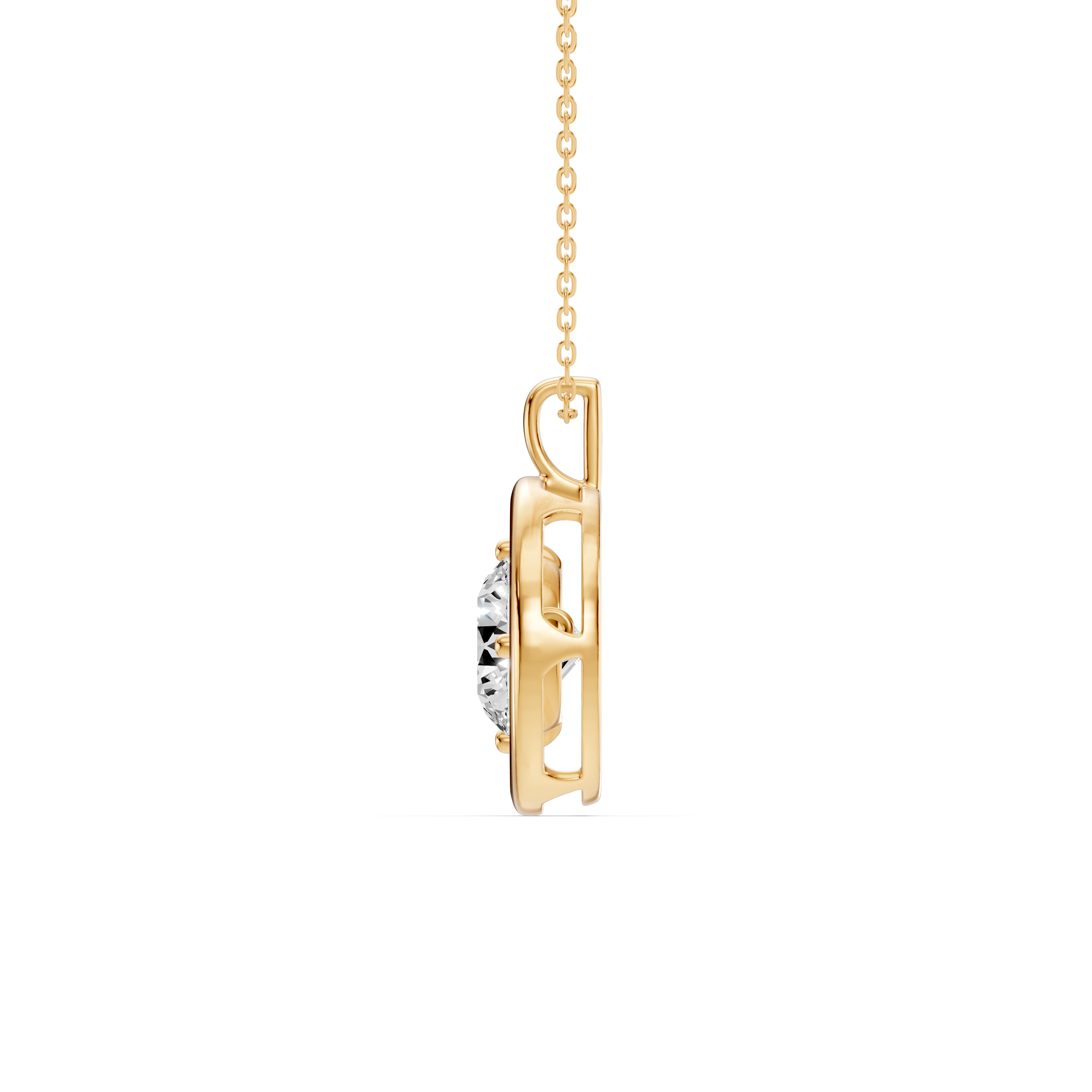 Evermotion Round Lab Diamond Pendant (2.00 ct.)