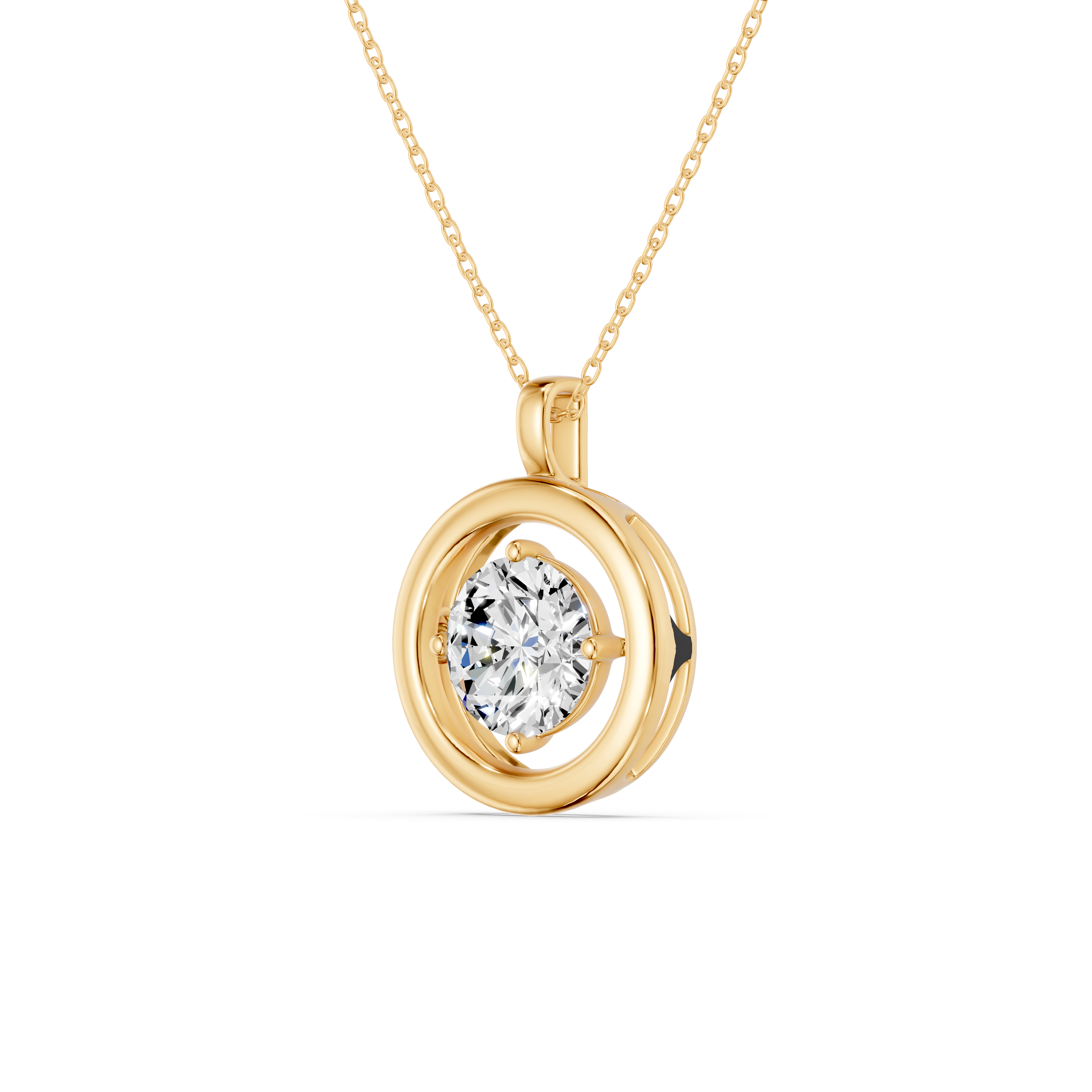 Evermotion Round Lab Diamond Pendant (2.00 ct.)