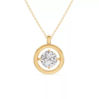 Evermotion Round Lab Diamond Pendant (2.00 ct.)