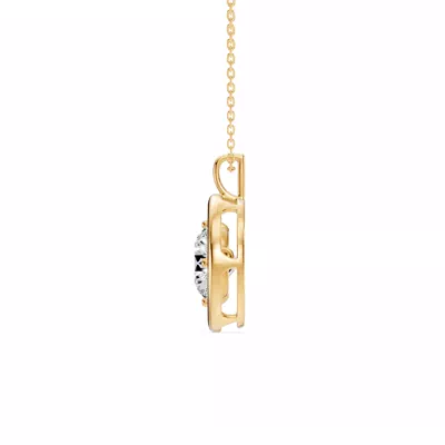Evermotion Round Lab Diamond Pendant (2.00 ct.)