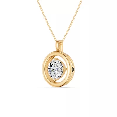 Evermotion Round Lab Diamond Pendant (2.00 ct.)