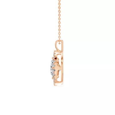 Evermotion Round Halo Lab Diamond Pendant (2.30 ct. tw.)