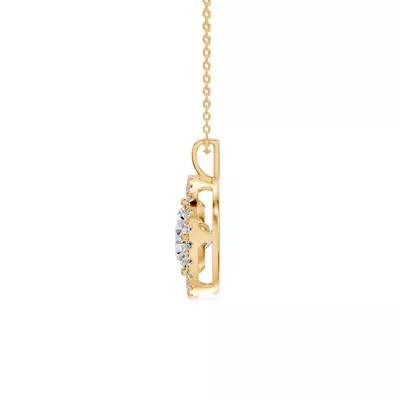 Evermotion Round Halo Lab Diamond Pendant (2.30 ct. tw.)