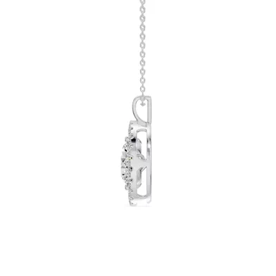 Evermotion Round Halo Lab Diamond Pendant (2.30 ct. tw.)