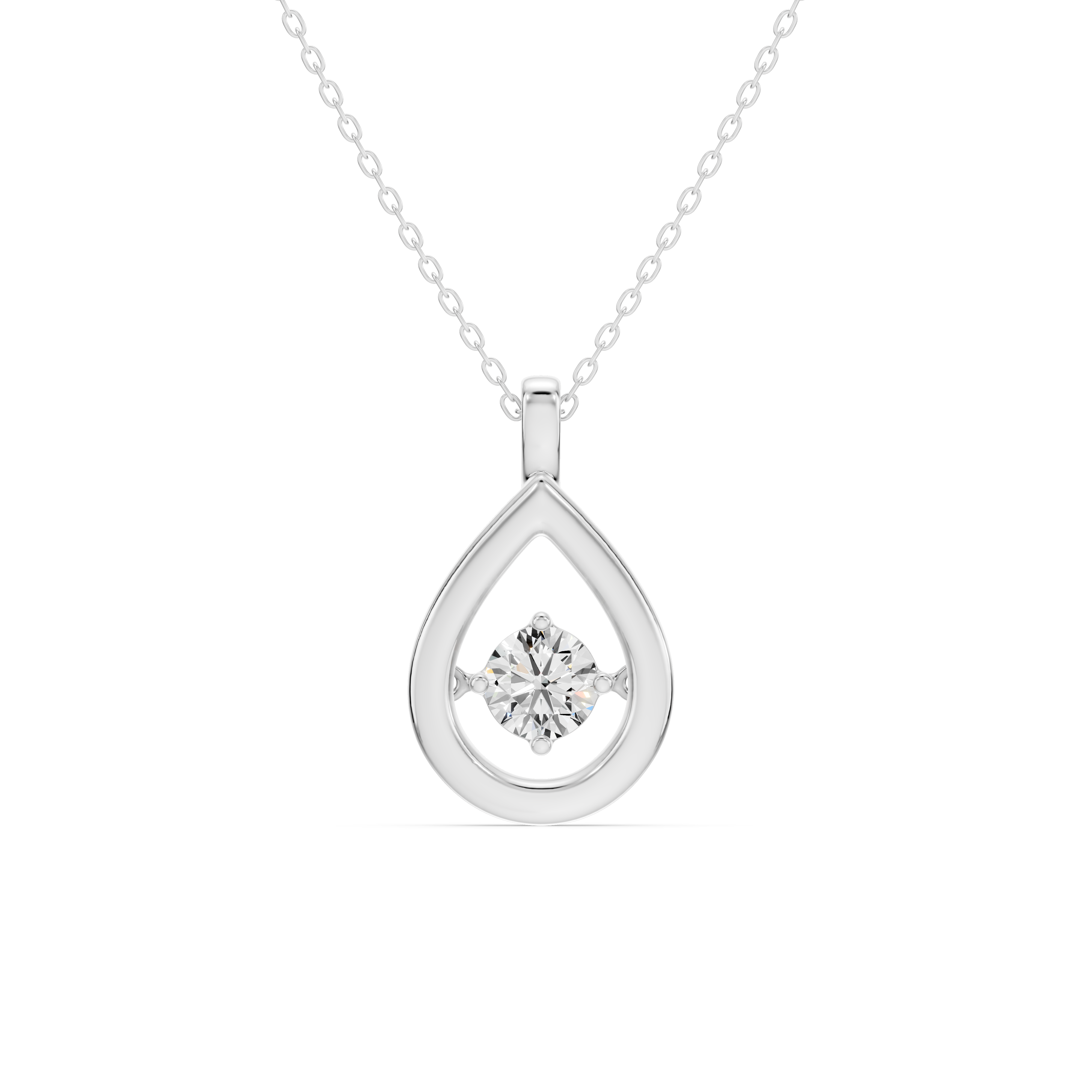 Evermotion Teardrop Lab Diamond Pendant (0.50 ct.)