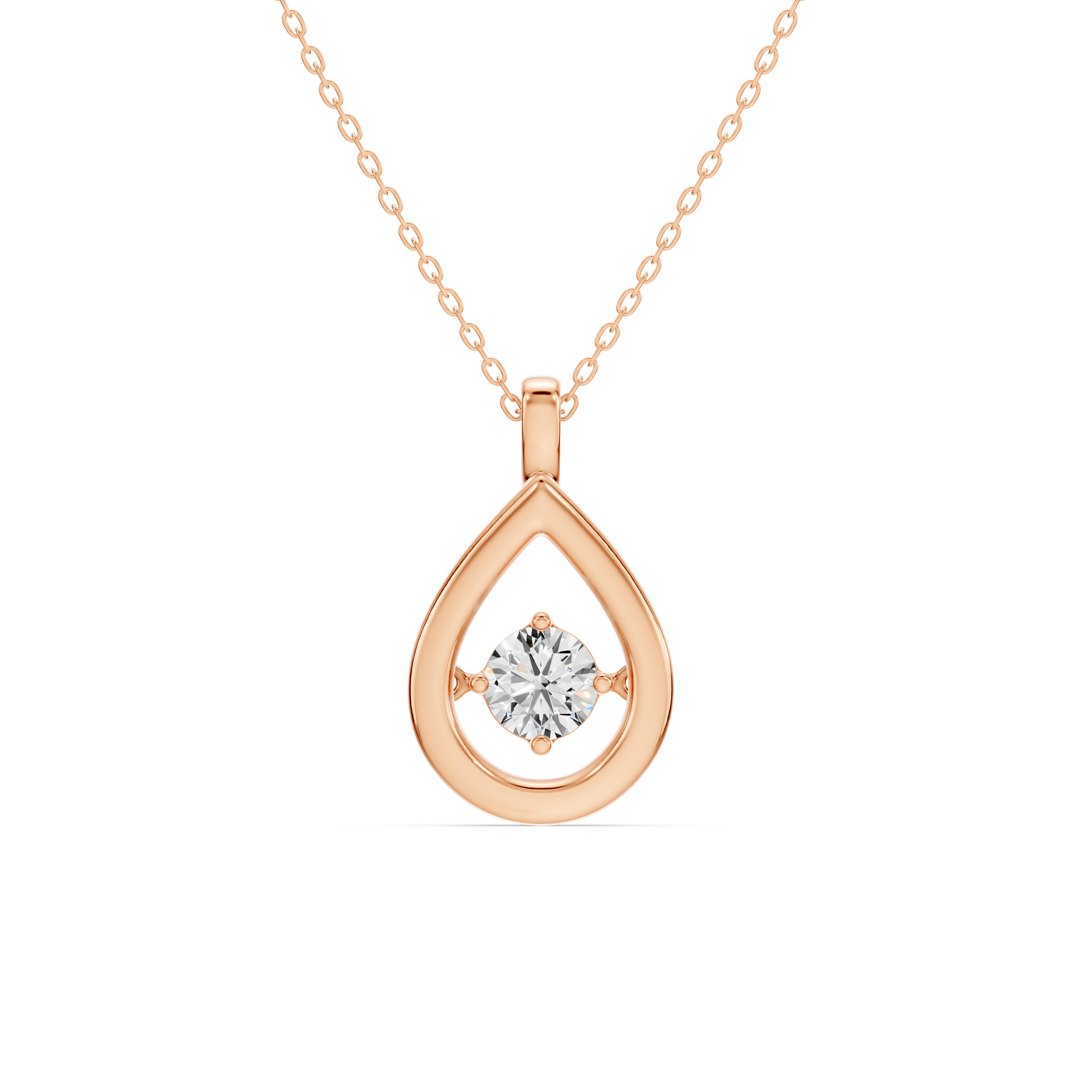 Evermotion Teardrop Lab Diamond Pendant (0.50 ct.)