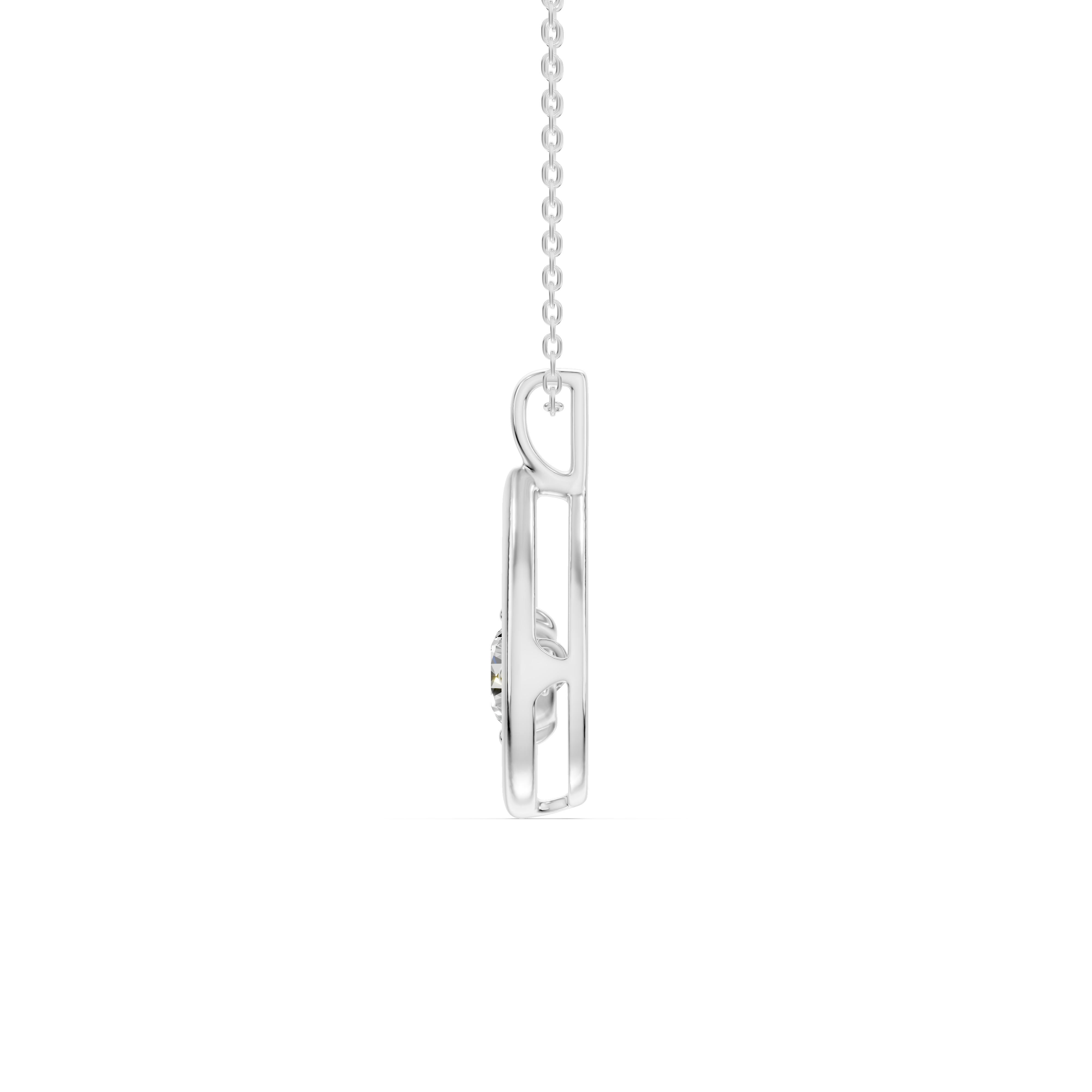 Evermotion Teardrop Lab Diamond Pendant (0.50 ct.)