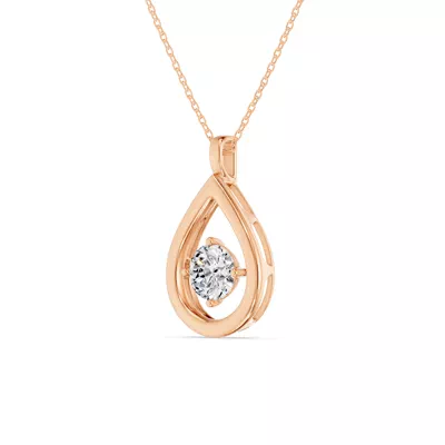 Evermotion Teardrop Lab Diamond Pendant (1.00 ct.)