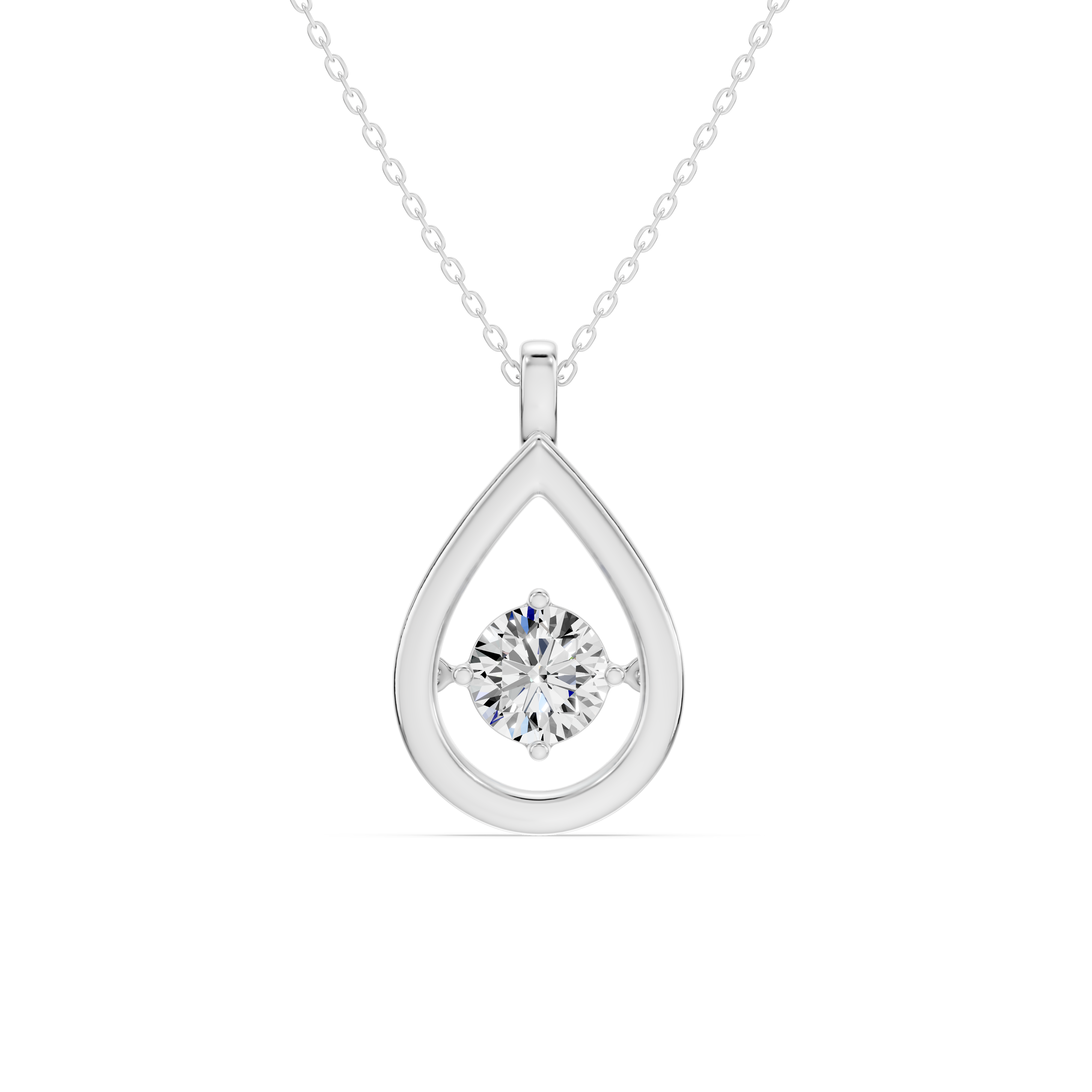 Evermotion Teardrop Lab Diamond Pendant (1.00 ct.)