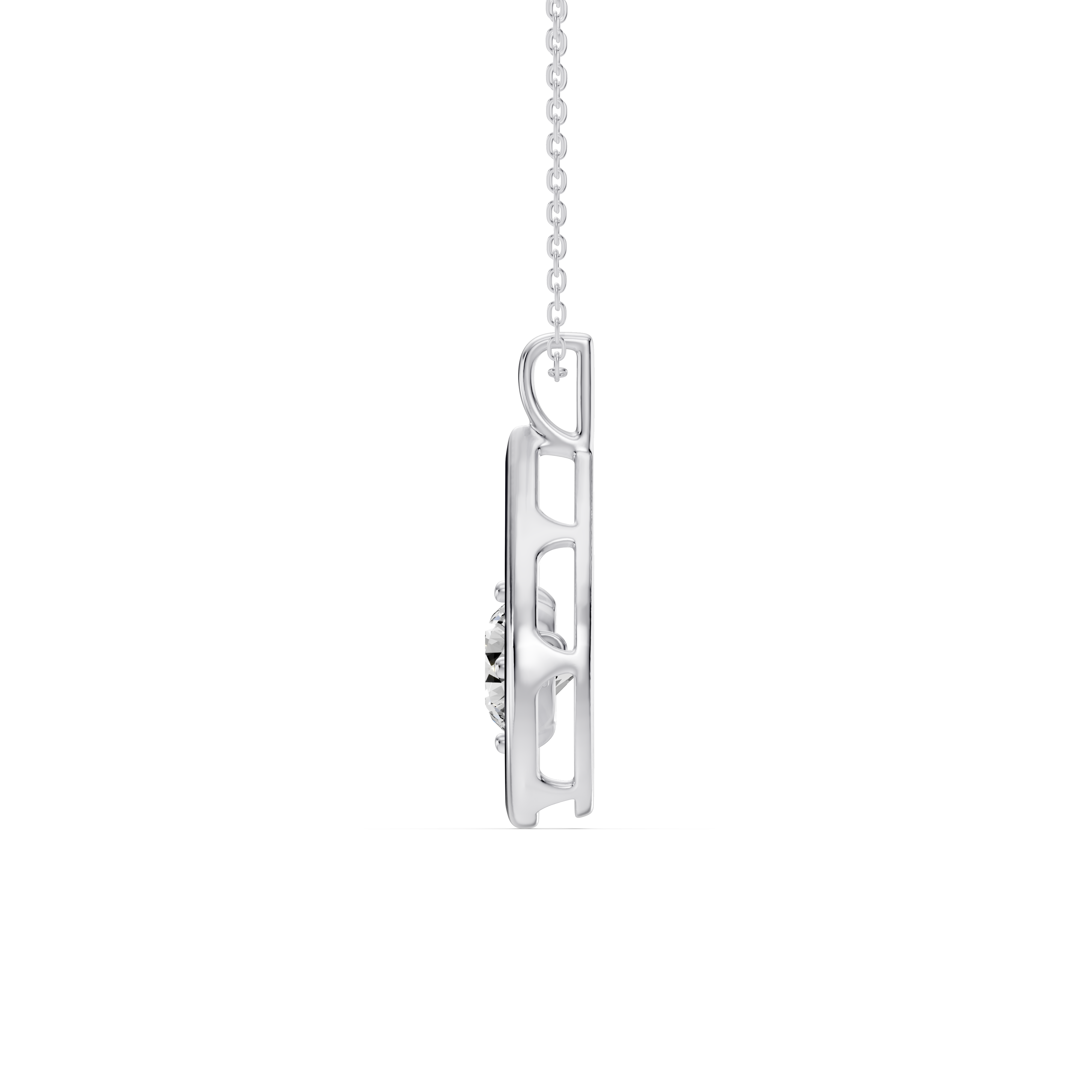 Evermotion Teardrop Lab Diamond Pendant (1.00 ct.)