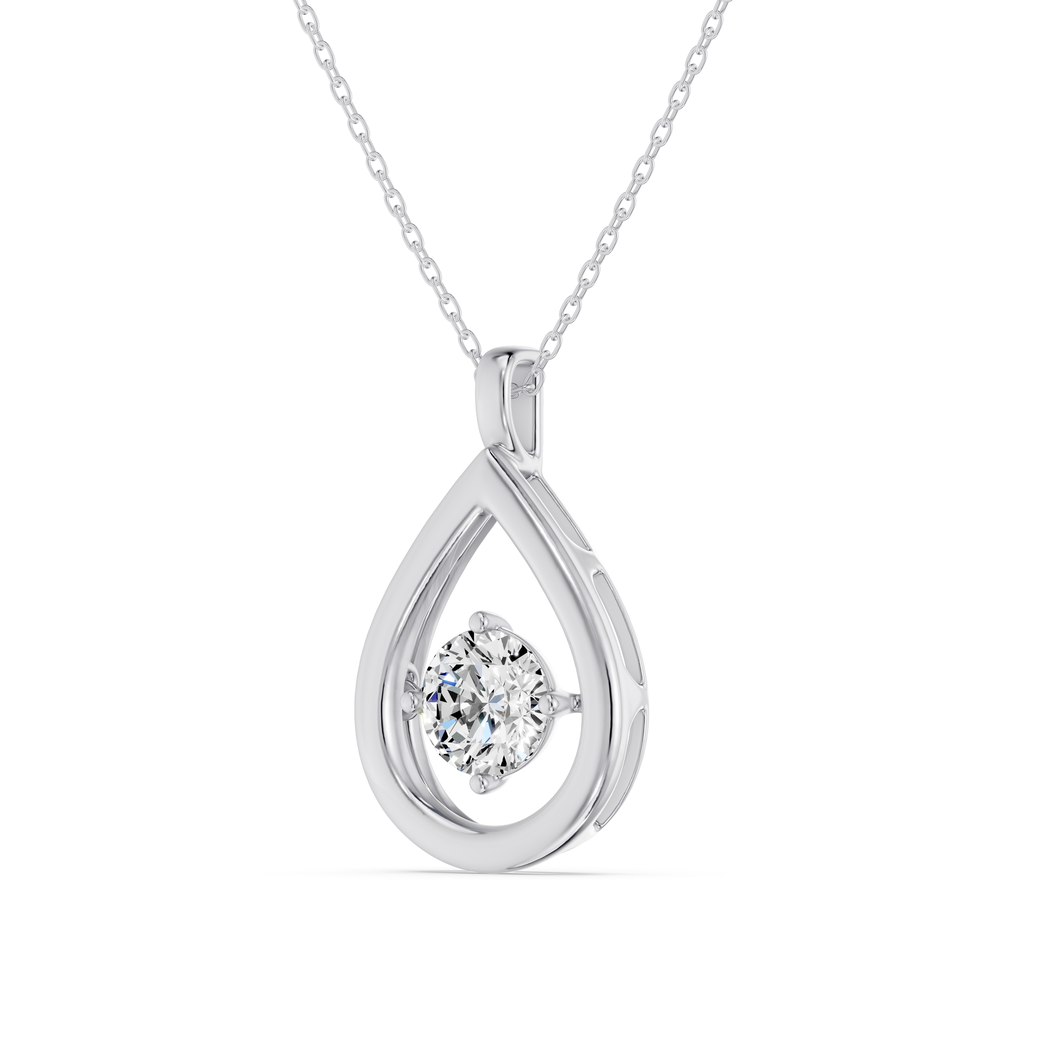 Evermotion Teardrop Lab Diamond Pendant (1.00 ct.)