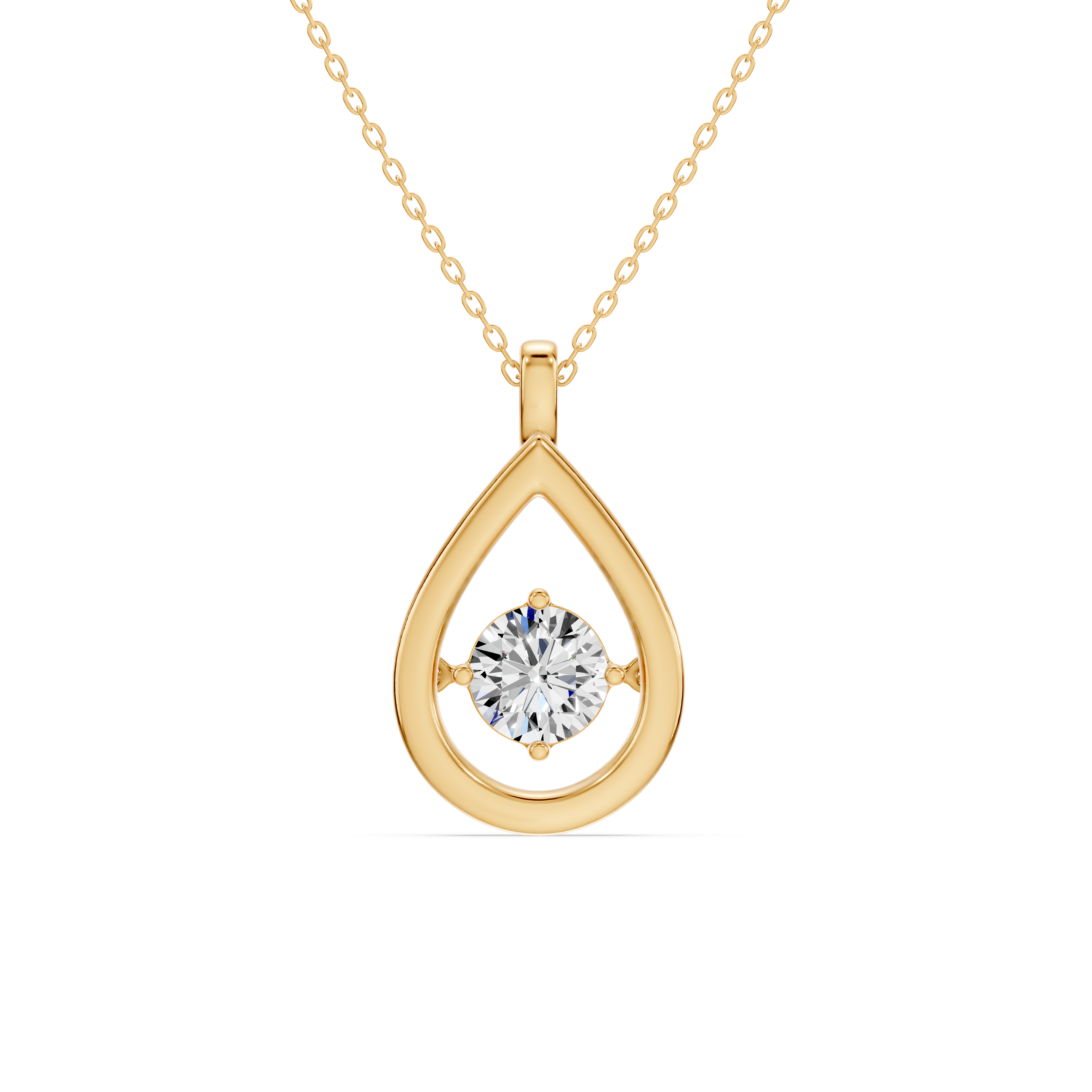 Evermotion Teardrop Lab Diamond Pendant (1.00 ct.)