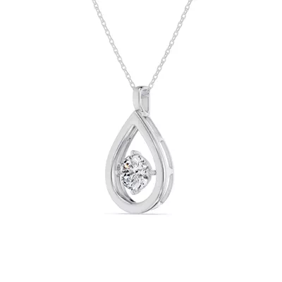 Evermotion Teardrop Lab Diamond Pendant (1.00 ct.)