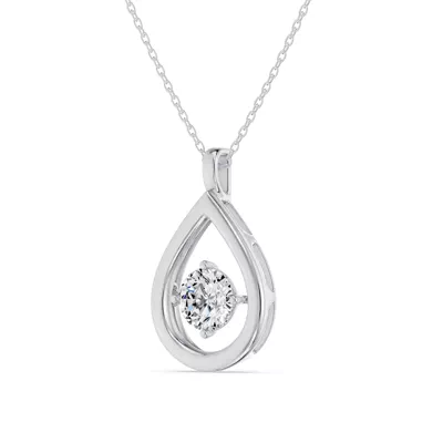 Evermotion Teardrop Lab Diamond Pendant (1.00 ct.)