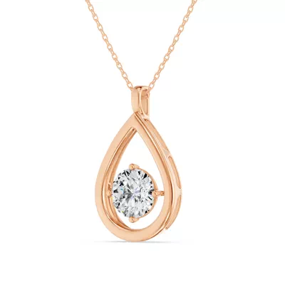 Evermotion Teardrop Lab Diamond Pendant (2.00 ct.)