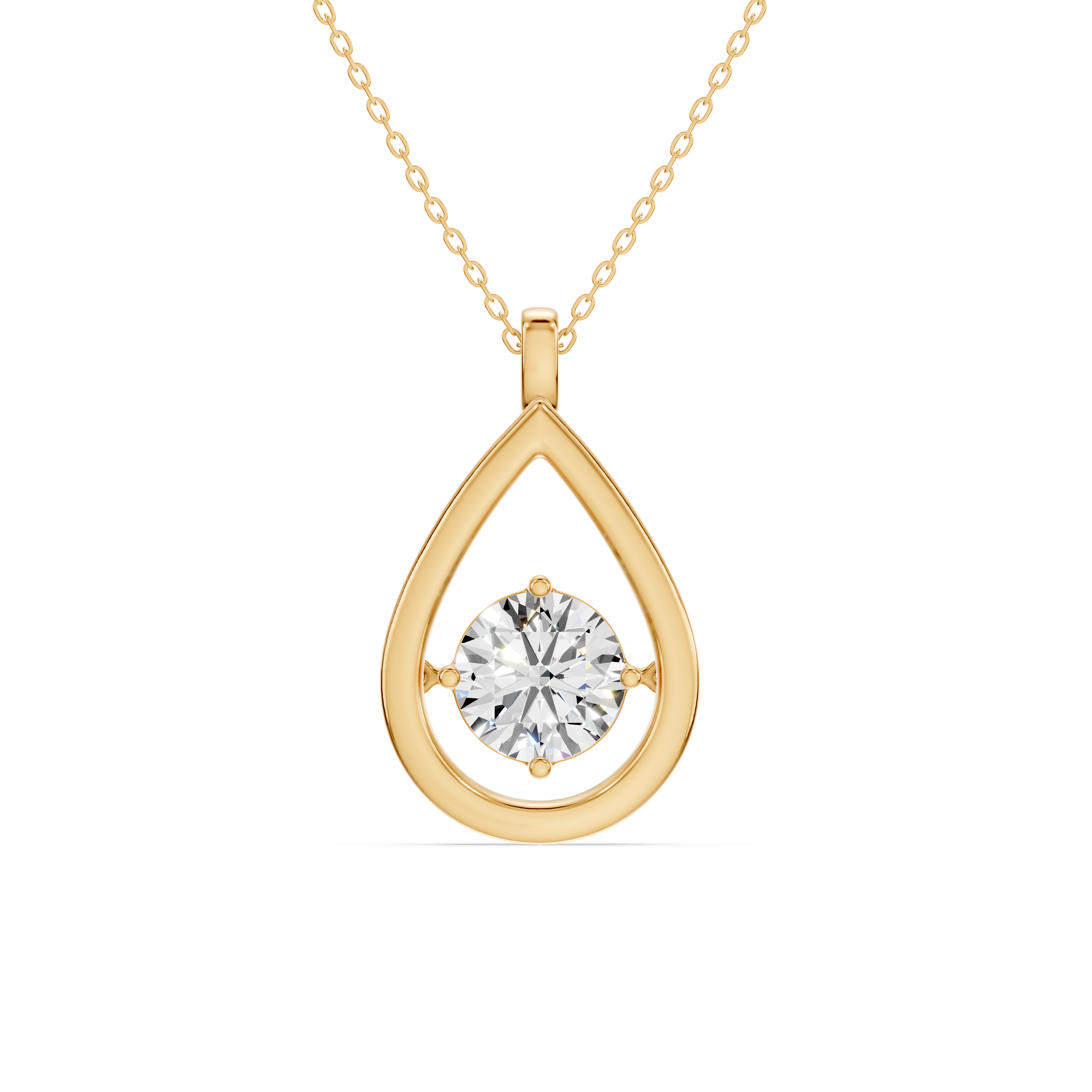 Evermotion Teardrop Lab Diamond Pendant (2.00 ct.)