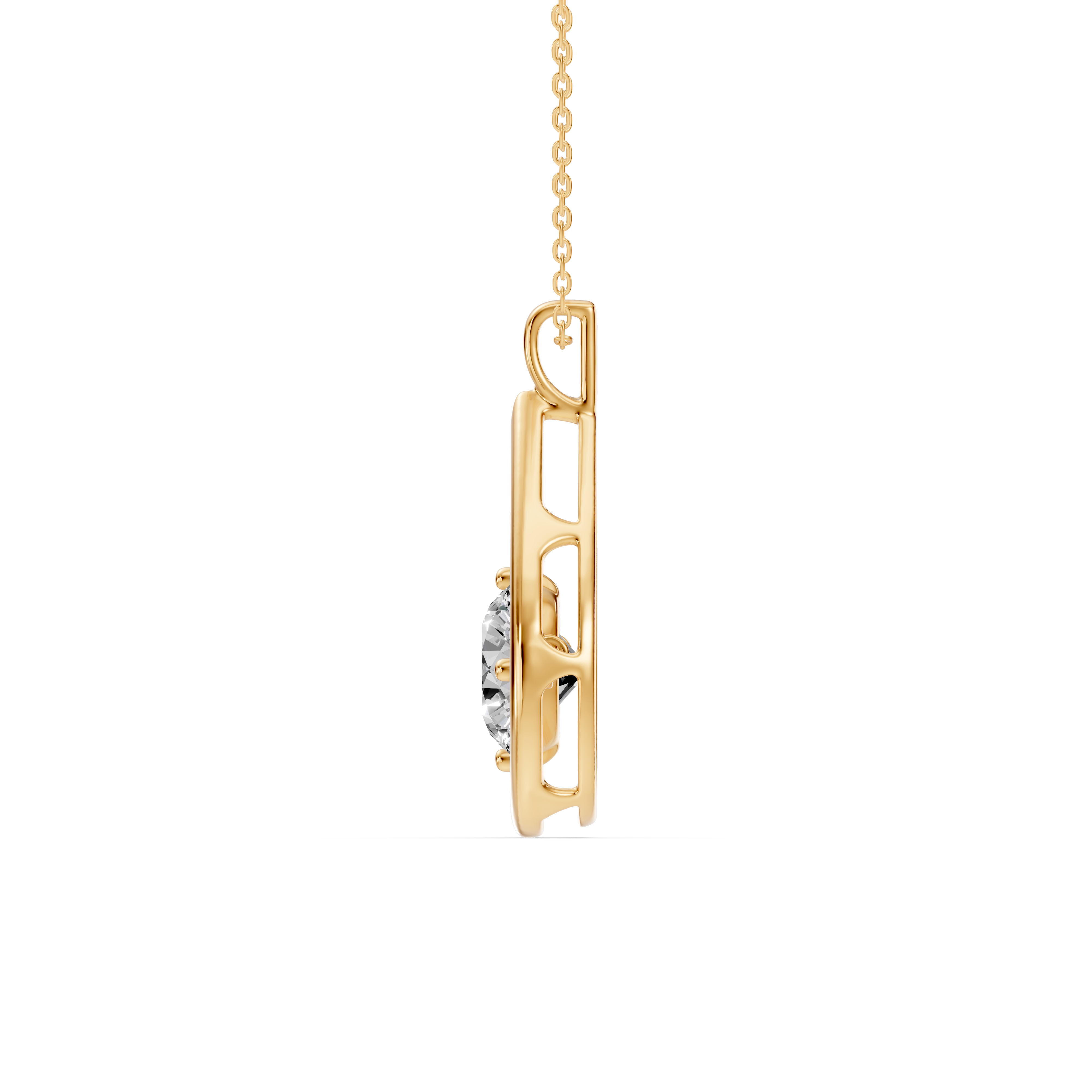 Evermotion Teardrop Lab Diamond Pendant (2.00 ct.)