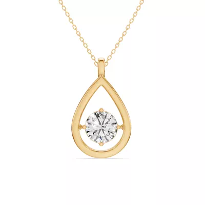 Evermotion Teardrop Lab Diamond Pendant (2.00 ct.)