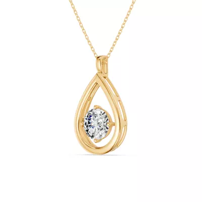 Evermotion Teardrop Lab Diamond Pendant (2.00 ct.)