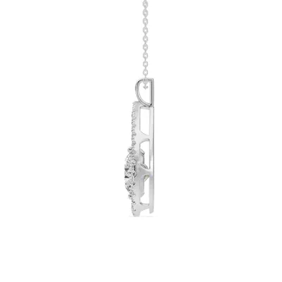 Evermotion Teardrop Halo Lab Diamond Pendant (2.40 ct. tw.)