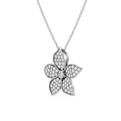Fleur Pavé Lab Diamond Necklace
