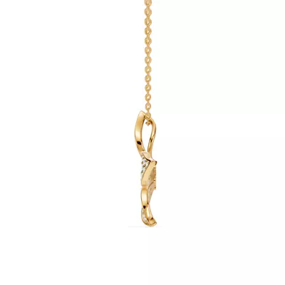 Fleur Pavé Lab Diamond Necklace