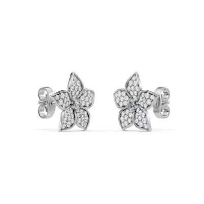 Fleur Pavé Lab Diamond Earrings