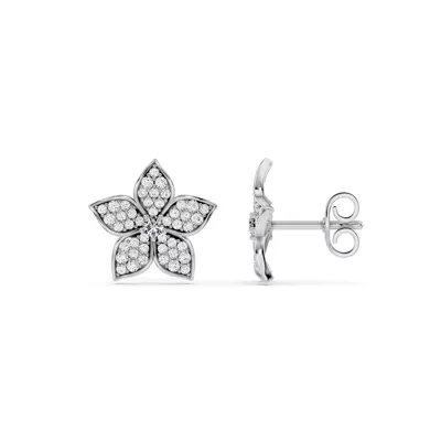 Fleur Pavé Lab Diamond Earrings