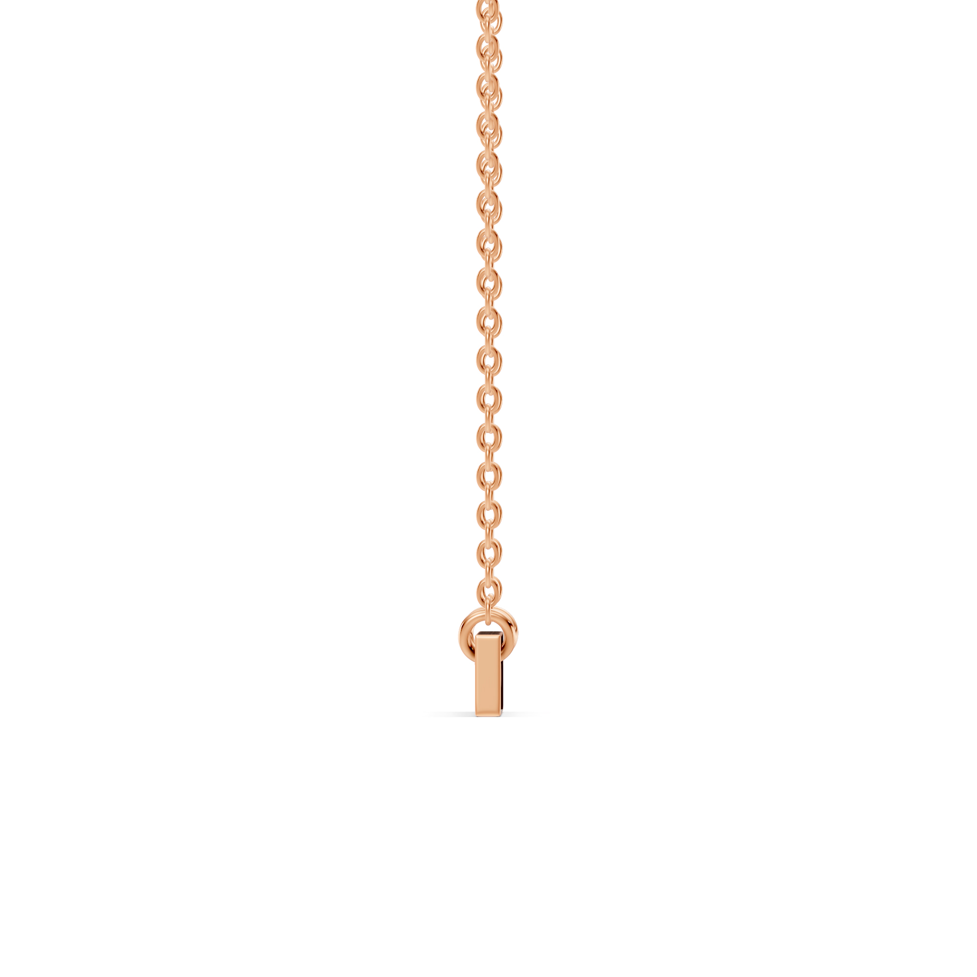 Engravable Heart Diamond Bar Necklace