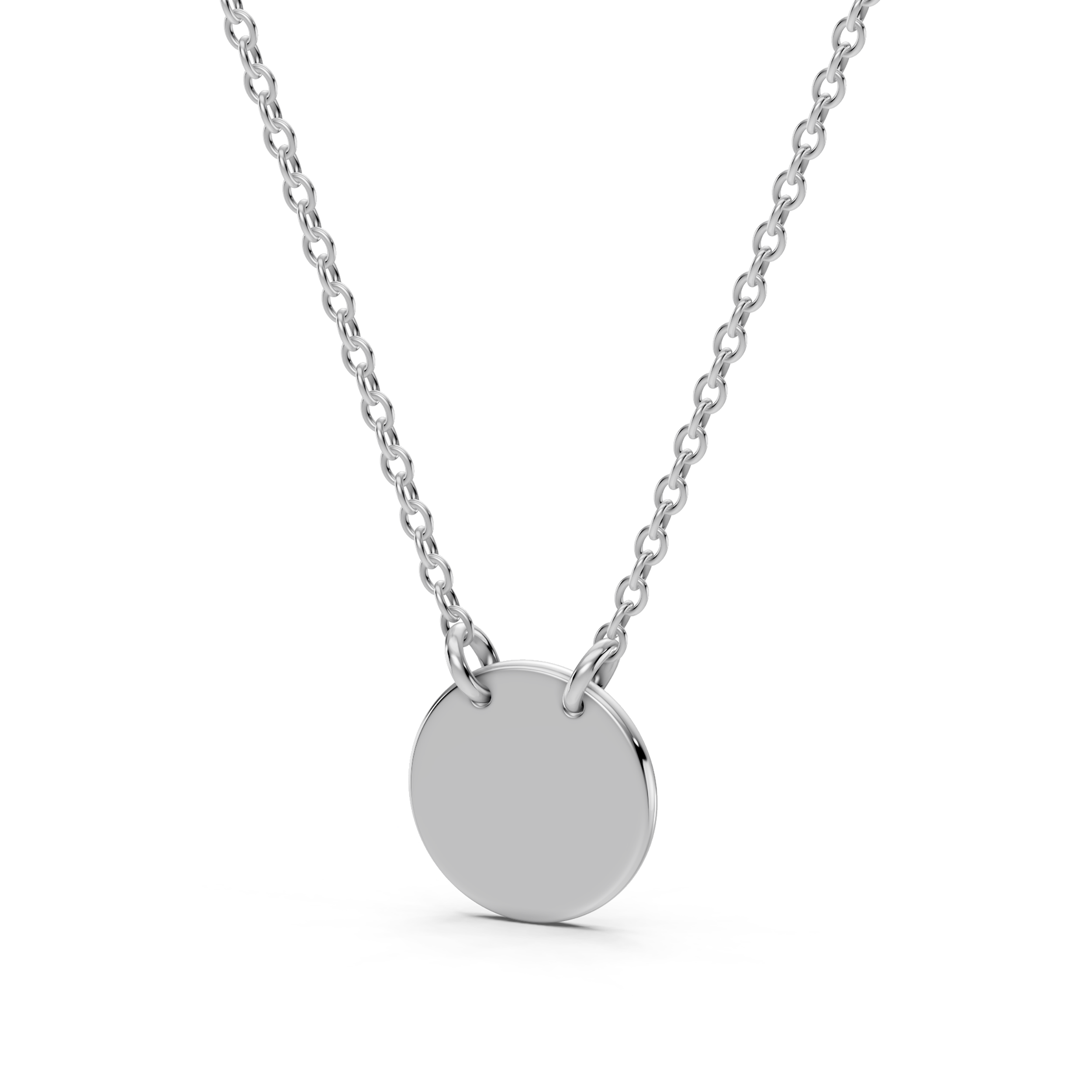 Engravable Disc Necklace