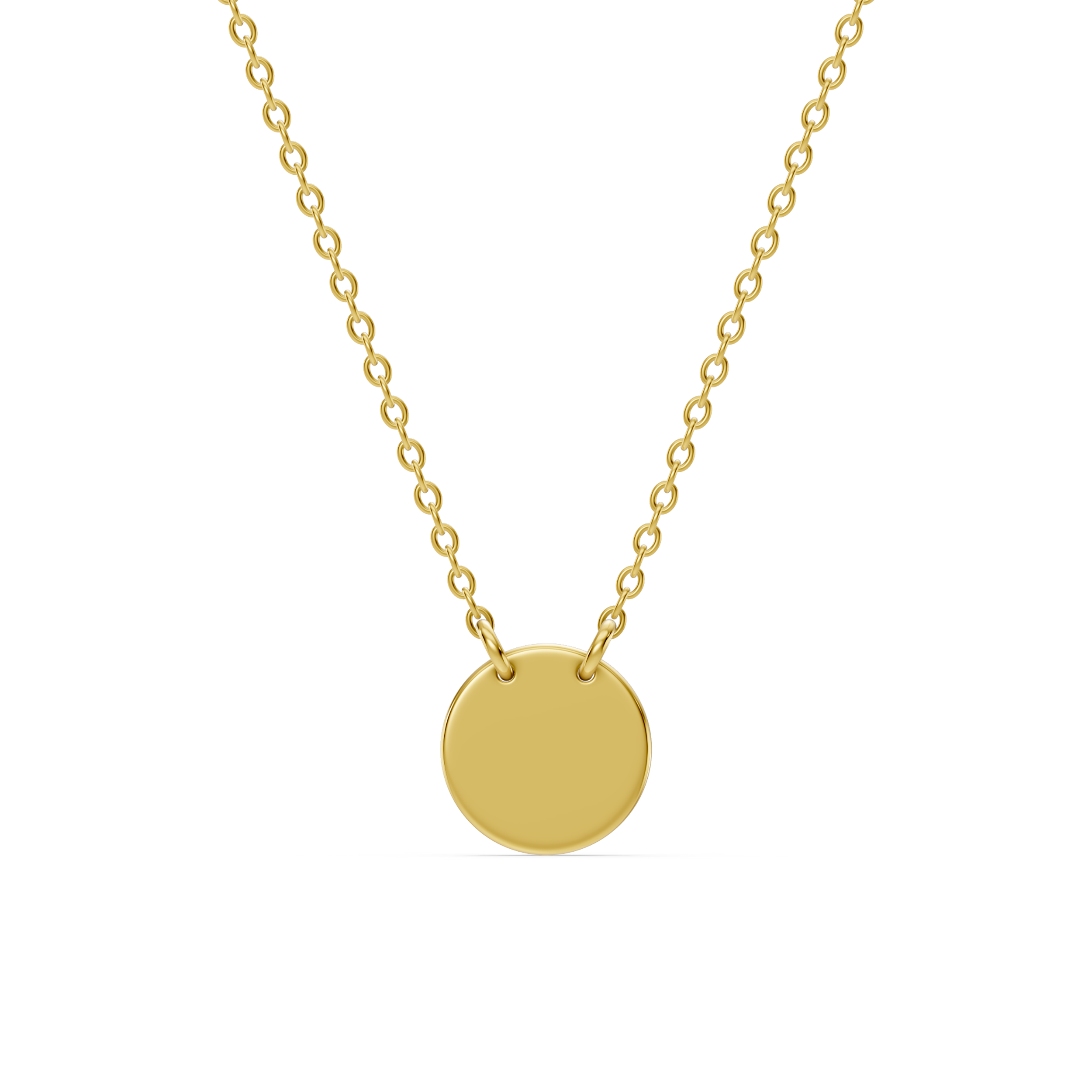 Engravable Disc Necklace