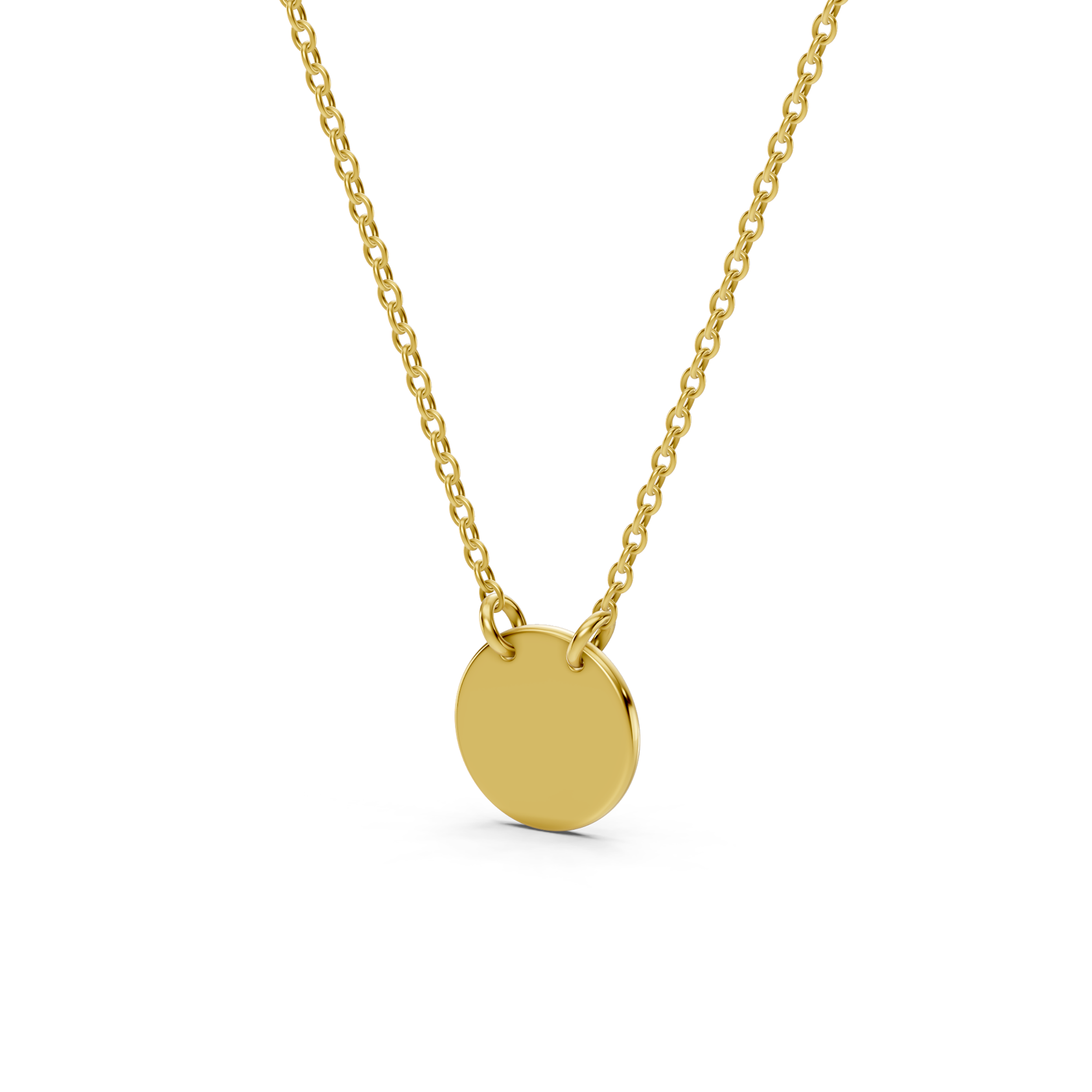 Engravable Disc Necklace