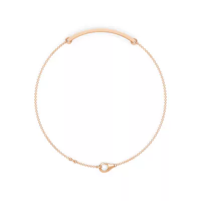 Engravable Heart Lab Diamond Bar Bracelet