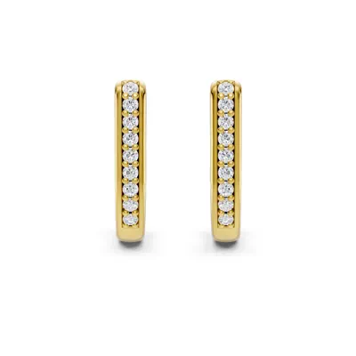 Pavé Lab Diamond U-Shaped Huggie Earrings