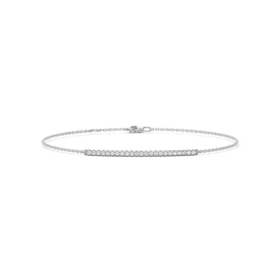 Petite Pavé Lab Diamond Bar Bracelet